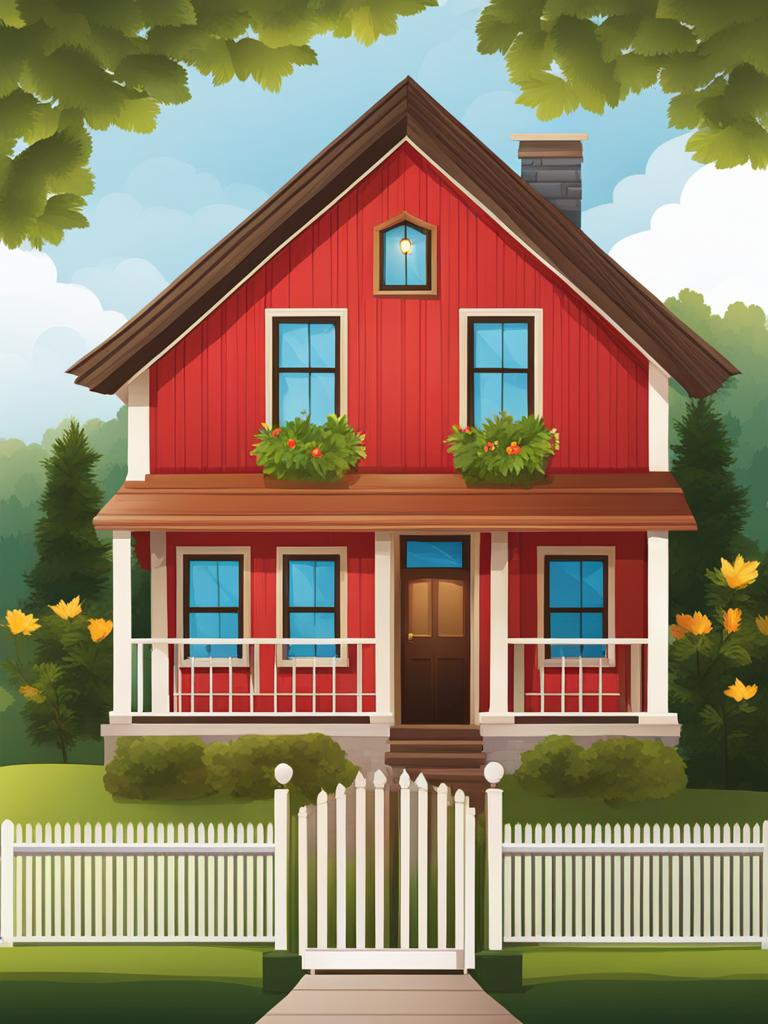 house clipart - a cozy, welcoming house. 