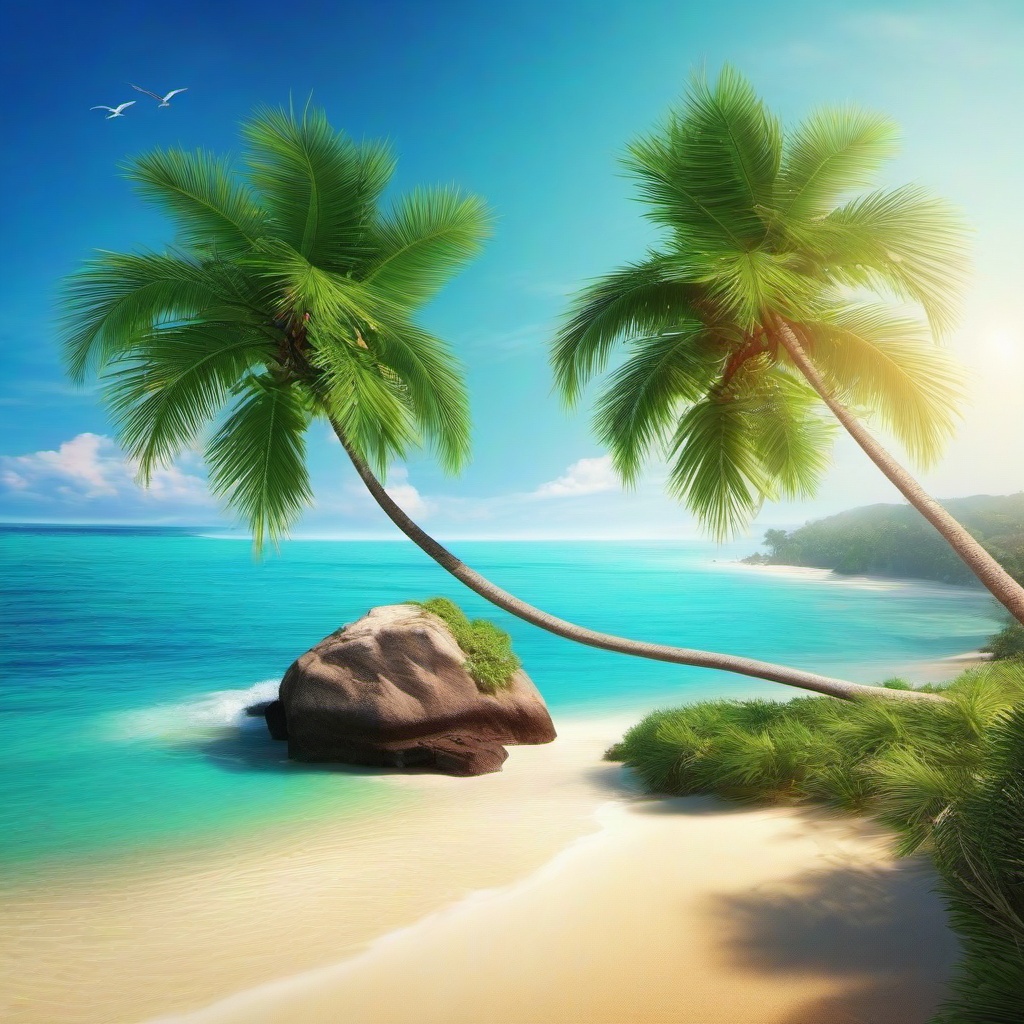 Beach background - tropical beach wallpaper free  