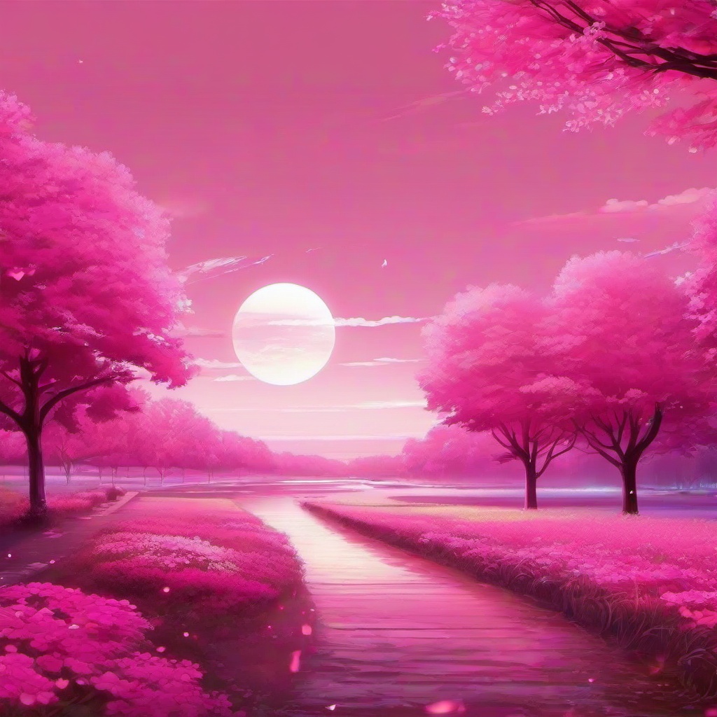 anime pink wallpaper  