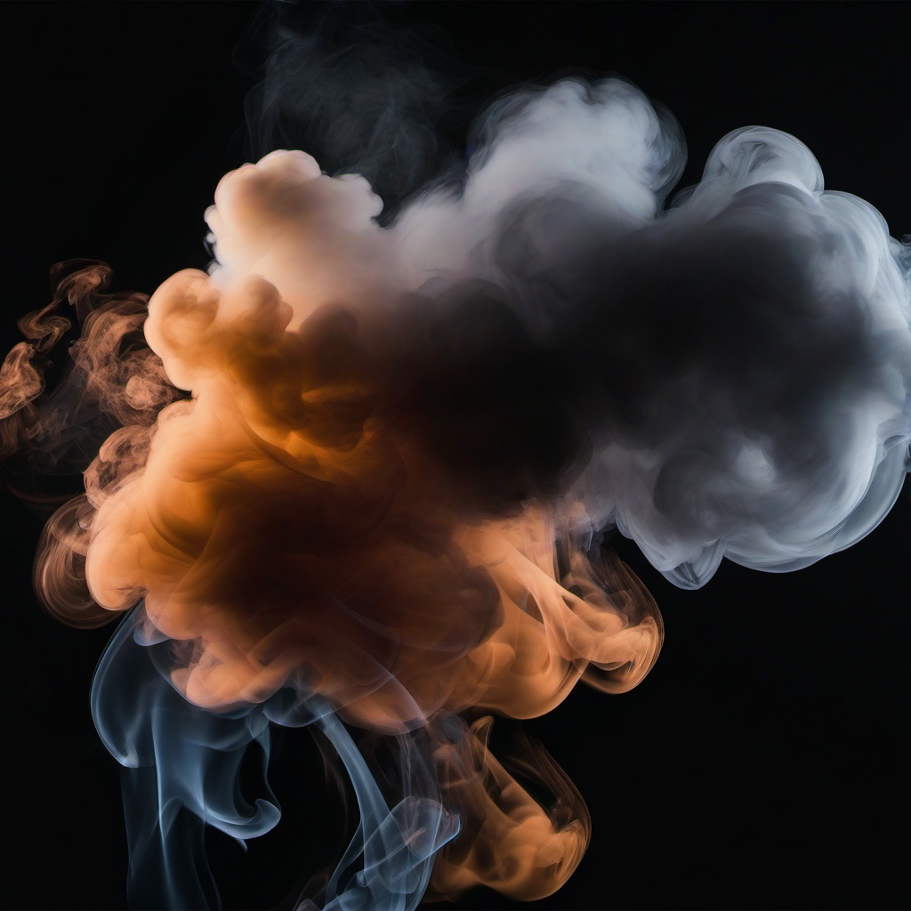 Smoke Background - smoke effect with black background  