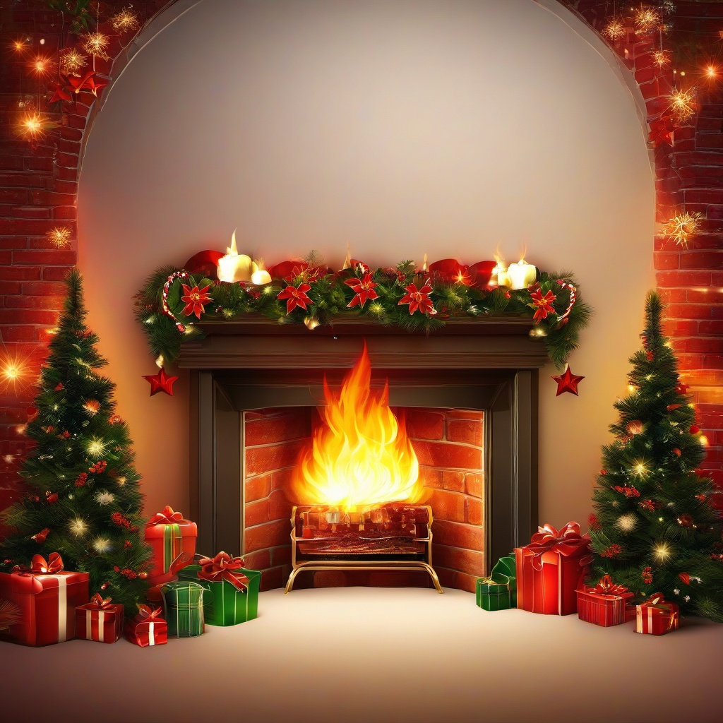 Christmas Background Wallpaper - christmas fire wallpaper  