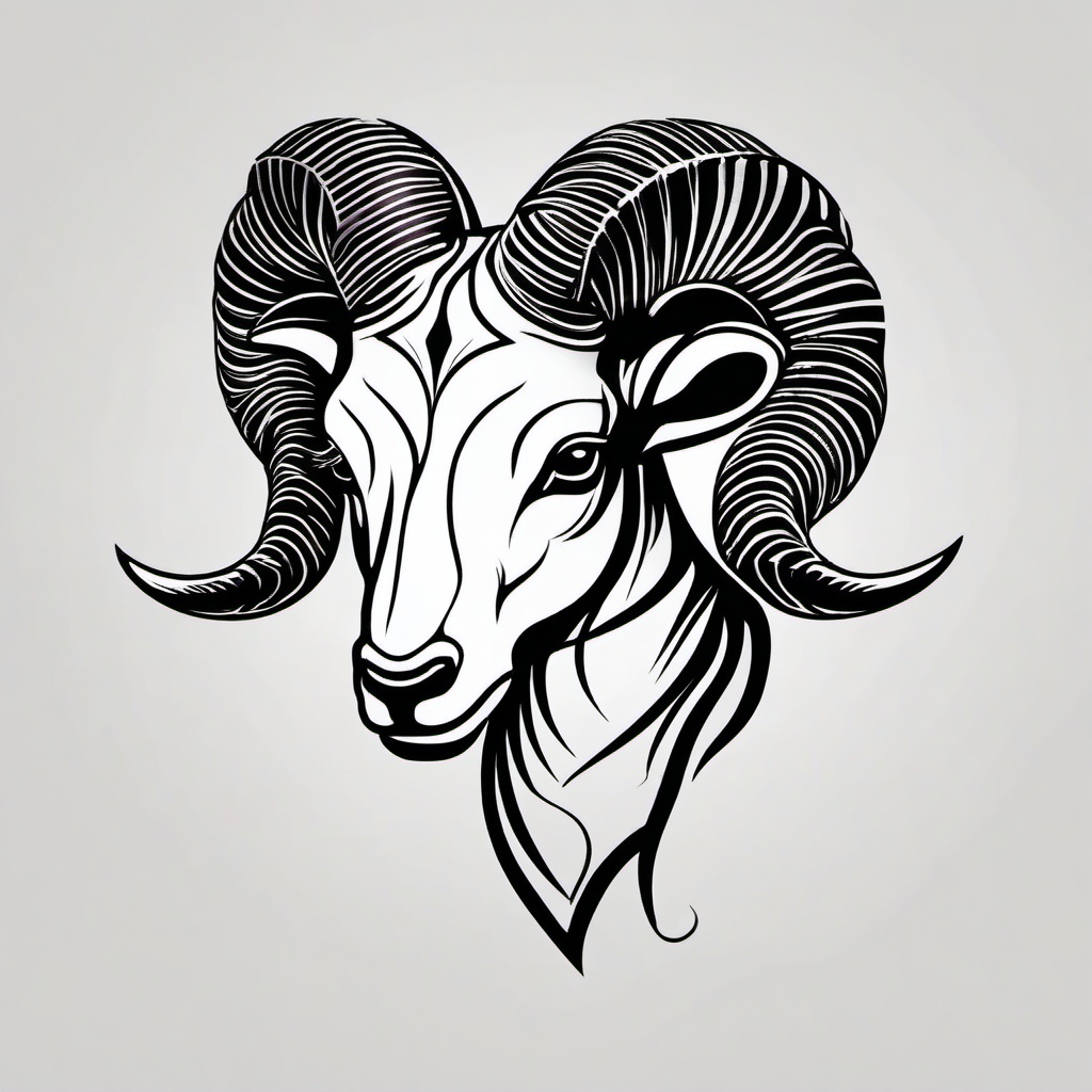 aries cancer tattoo  simple vector color tattoo