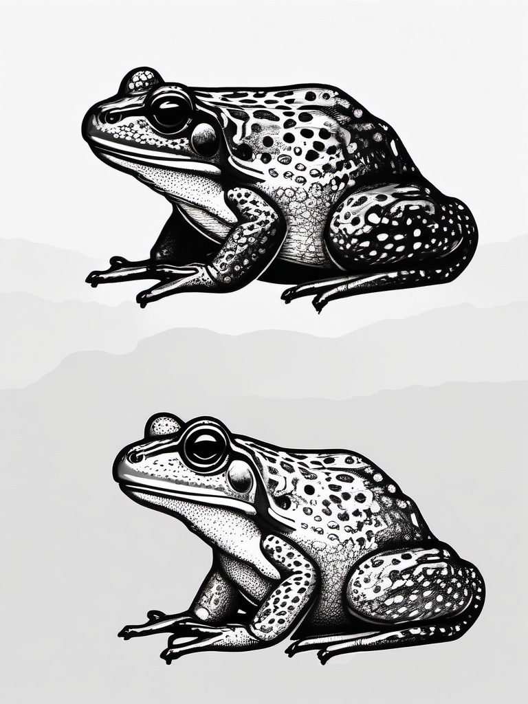 drawing of gopher frog  minimal rough sketch scribbles,doodles,black and white