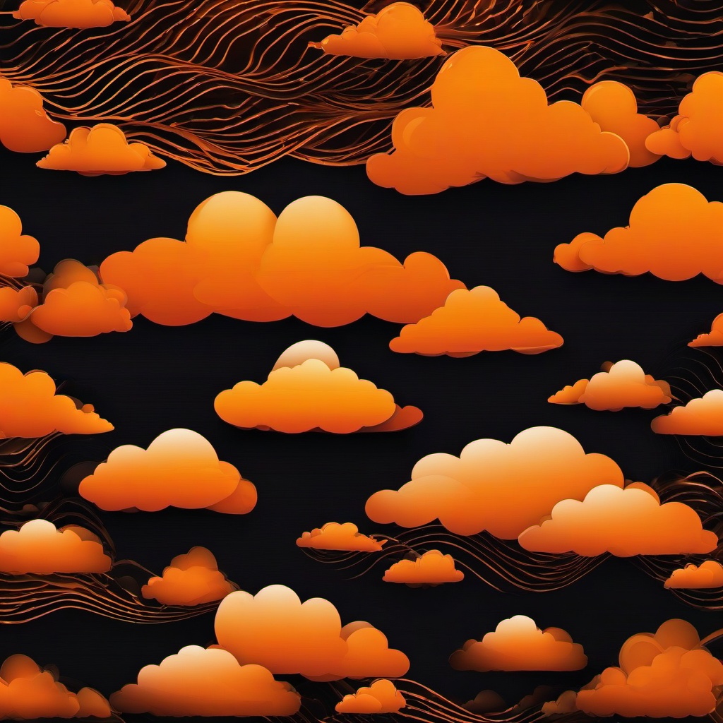 Orange Background Wallpaper - orange clouds background  