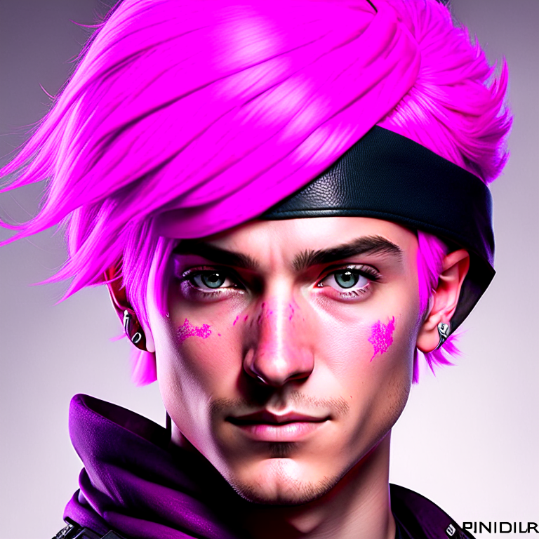 ninja with pink hair 