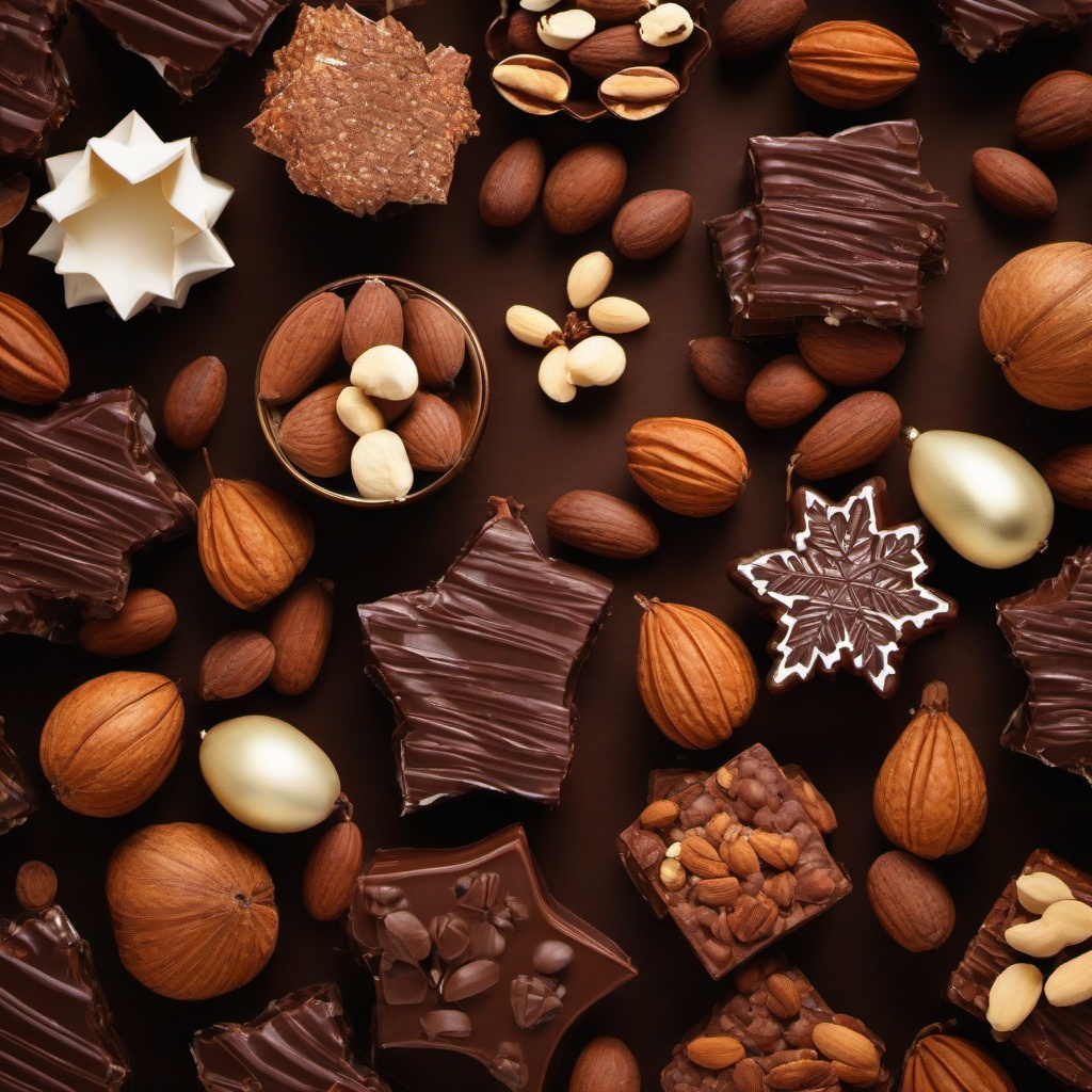 Christmas Background Wallpaper - vintage christmas wallpaper with a bark chocolate that has lots of nuts and flavors 