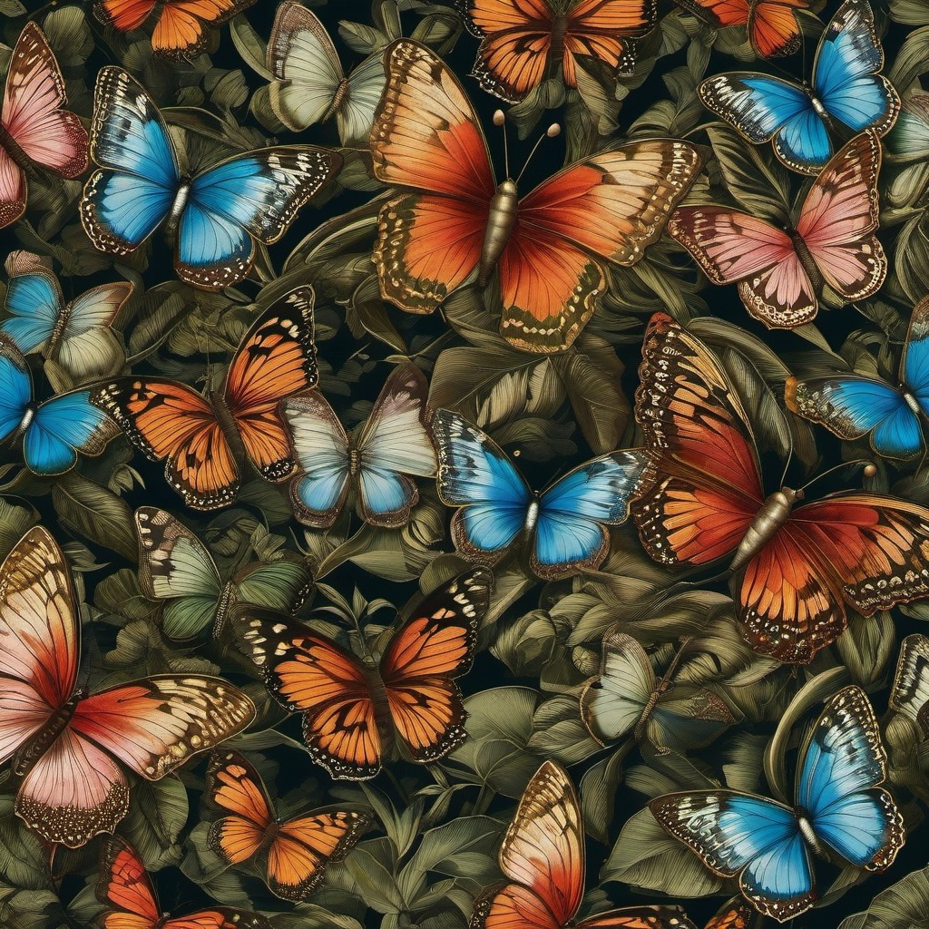 Butterfly Paradise Butterfly Wallpaper intricate details, patterns, wallpaper photo