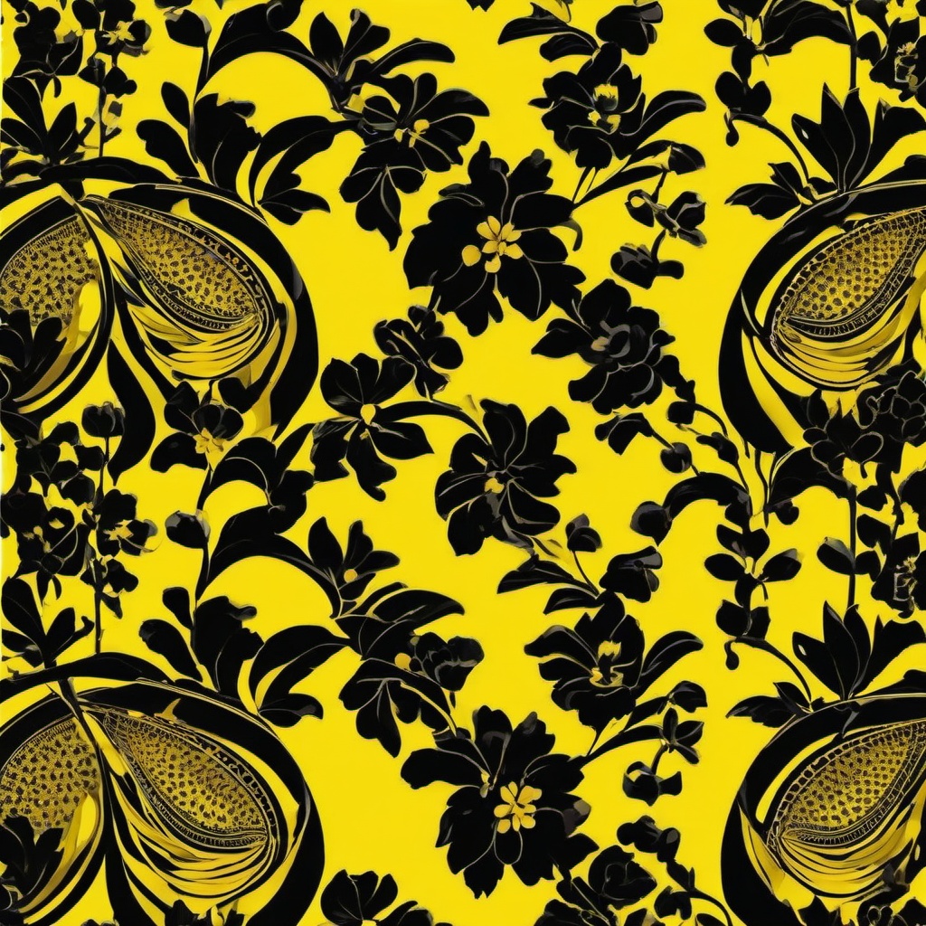 Yellow Background Wallpaper - black & yellow wallpaper  