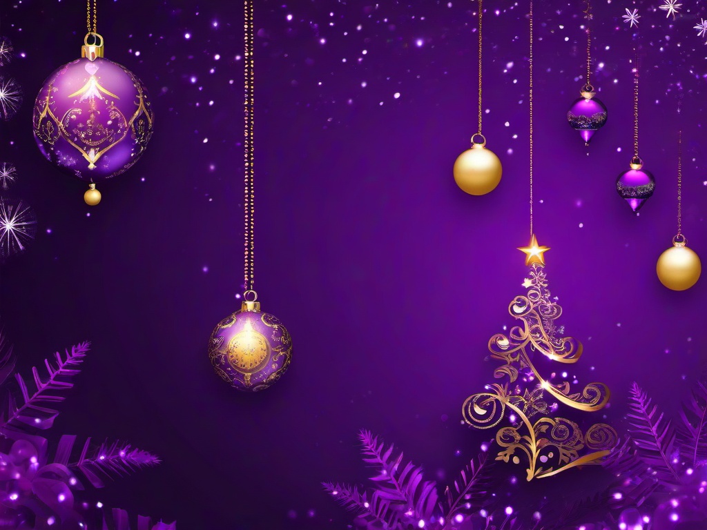 Christmas Wallpaper Purple  