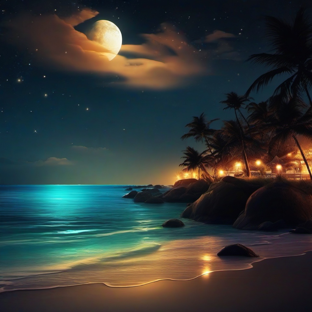 Beach Background Wallpaper - beach background night  