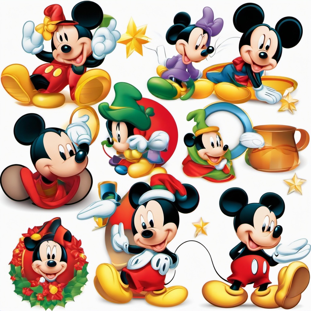 Mickey Mouse clipart - Mickey Mouse in various seasonal themes  