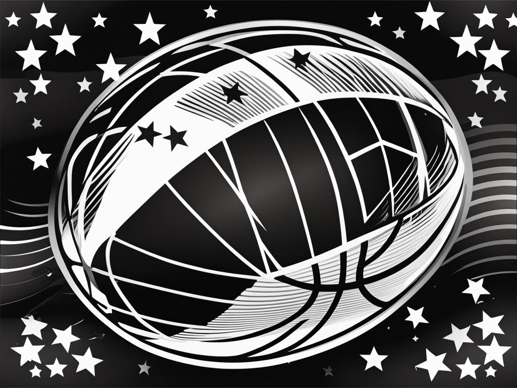 sports clipart black and white 