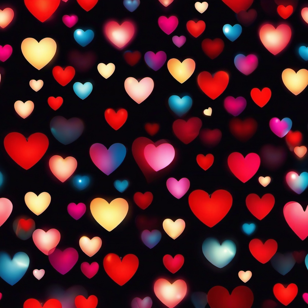 Heart Background Wallpaper - glowing hearts background  