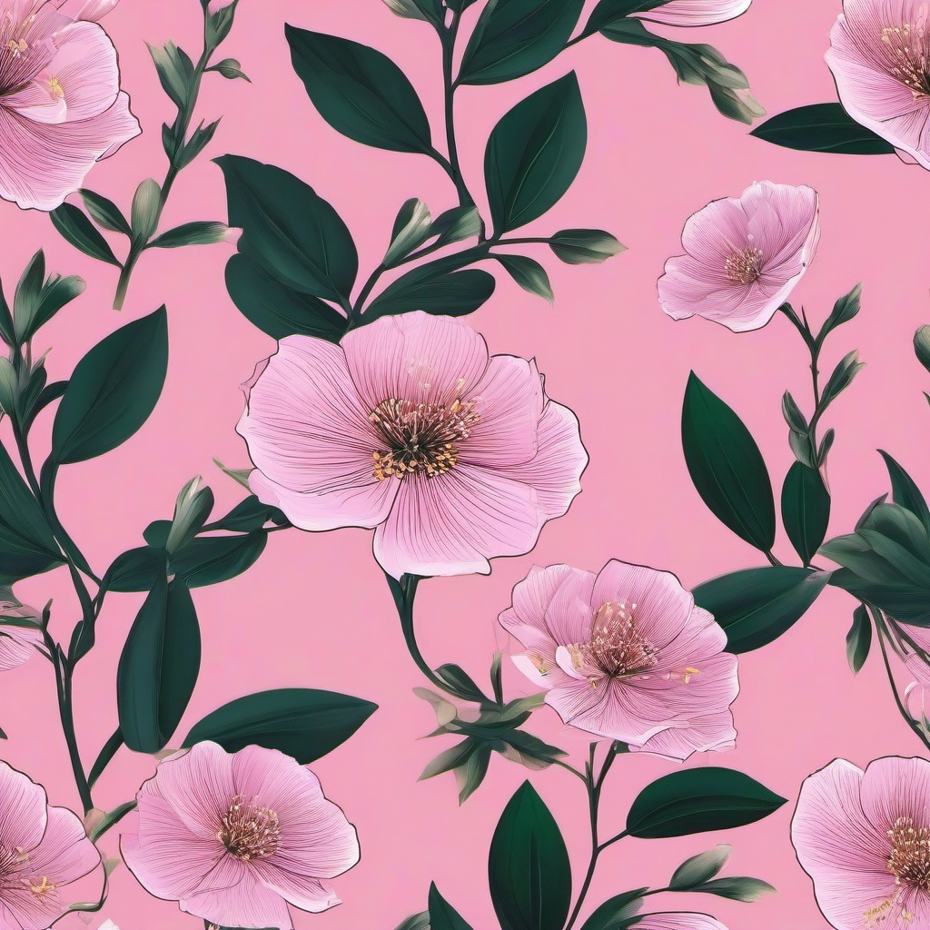 flower on pink background  