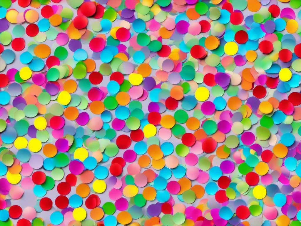 Rainbow Confetti Background  