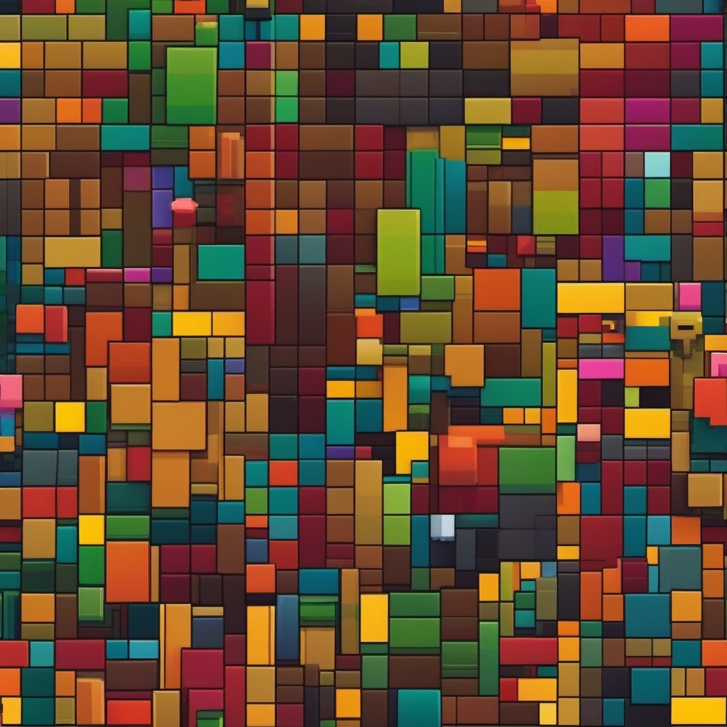 Minecraft Wallpaper - Blocky Adventures in the Overworld wallpaper, abstract art style, patterns, intricate