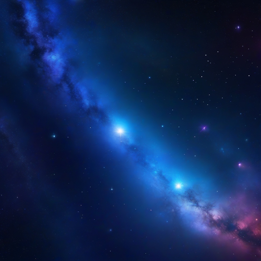 galaxy background blue  