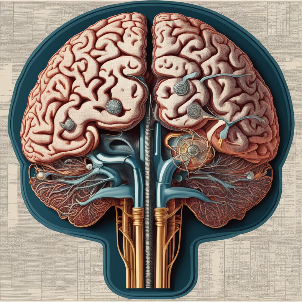 brain clip art - an anatomical brain illustration, the mesmerizing complexity of human cognition 