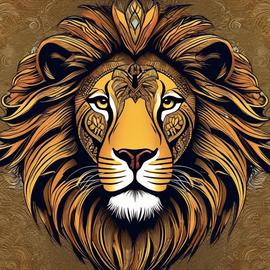 Lion Wallpaper - Majestic African Lion Portrait, the King of the Savannah  intricate patterns, splash art, wallpaper art