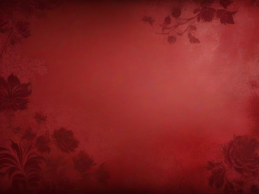 Red Aesthetic Background-Dark red with soft, grunge textures and faded floral designs  background wallpaper