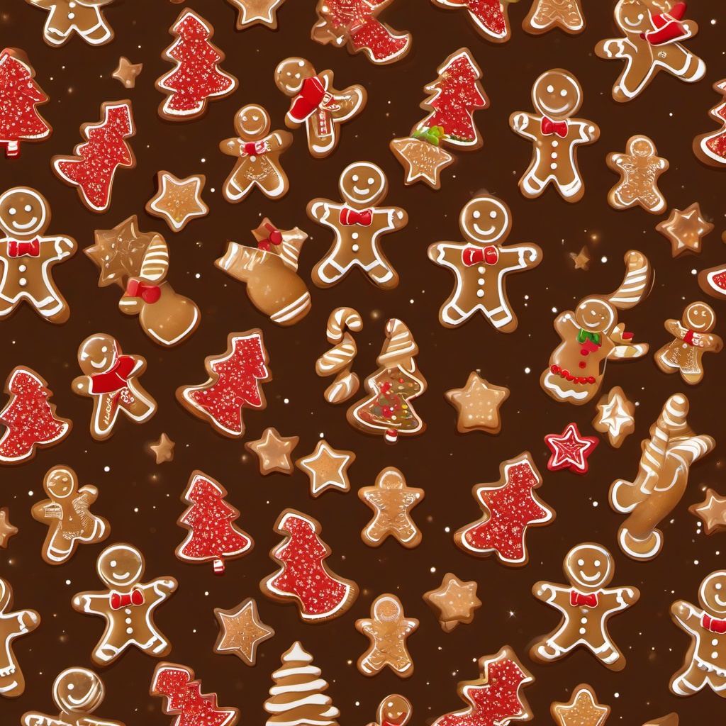 Christmas Background Wallpaper - gingerbread man transparent background  