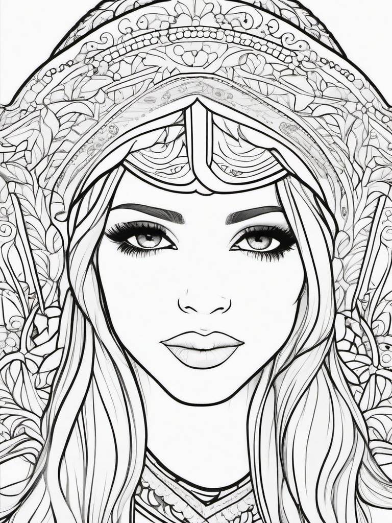 Elf Color Sheet  outling,coloring pages,black and whit