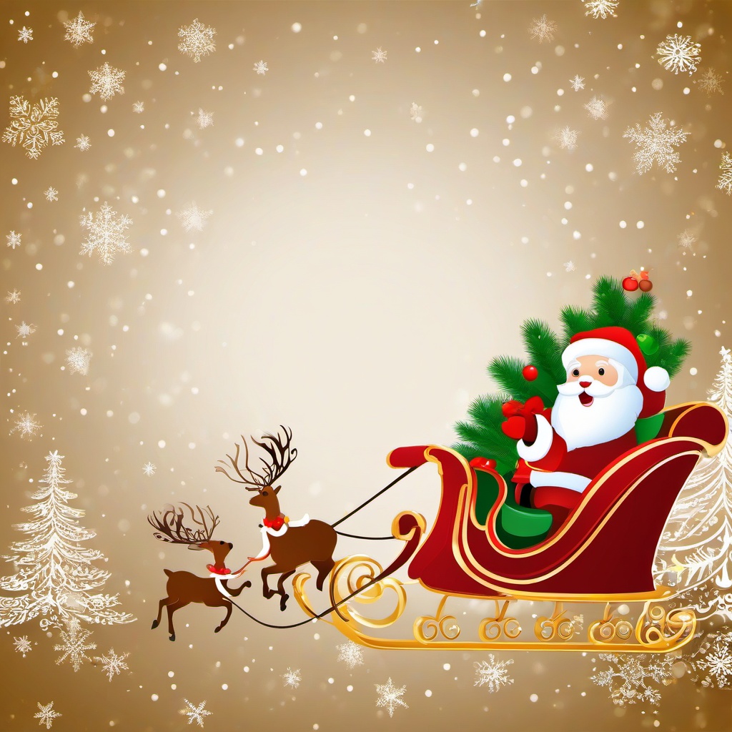 Christmas Background Wallpaper - santa sleigh background  