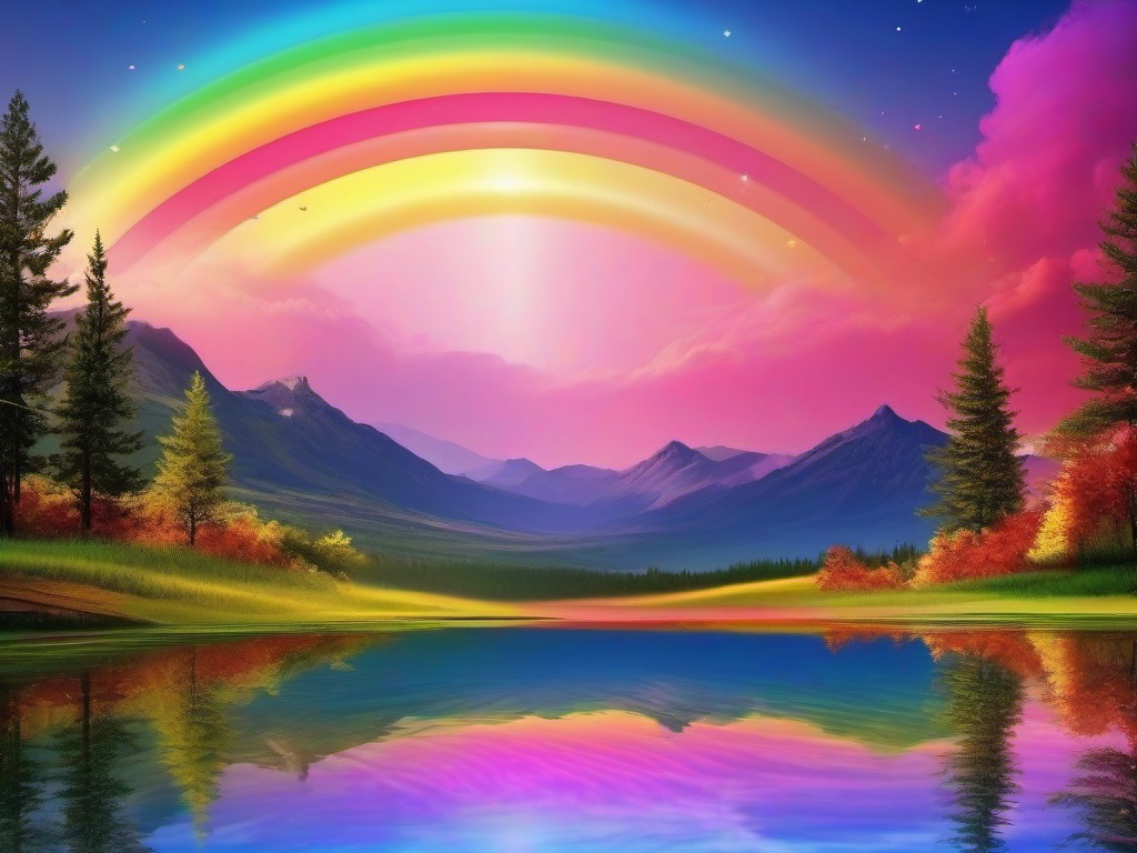 Rainbow Sky Background  ,desktop background wallpaper