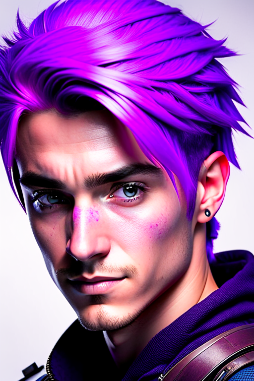 ninja with purple hair 