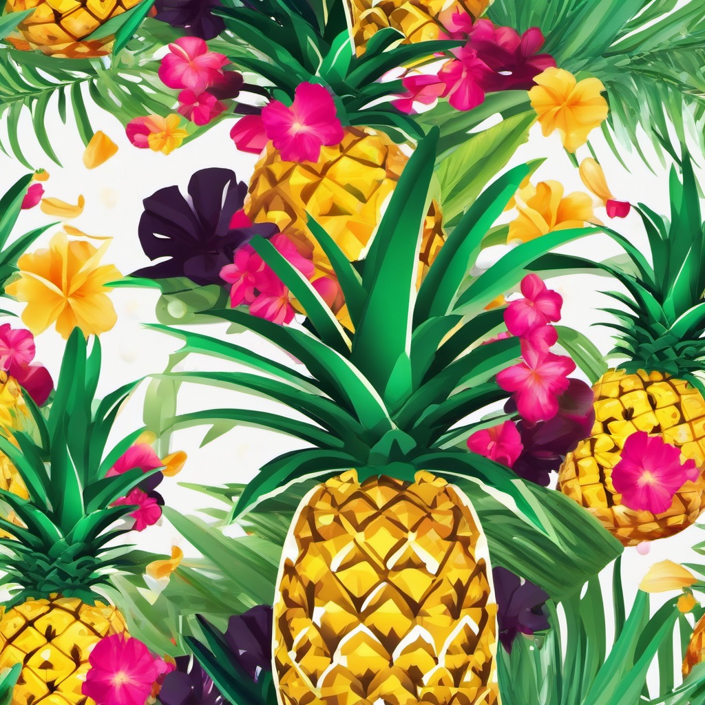 Pineapple clipart - pineapple wearing a party hat  clipart