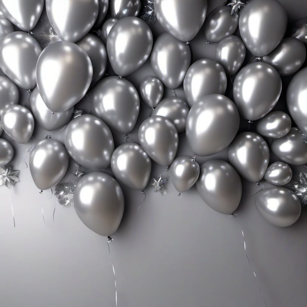 Party Background Wallpaper - silver balloon background  