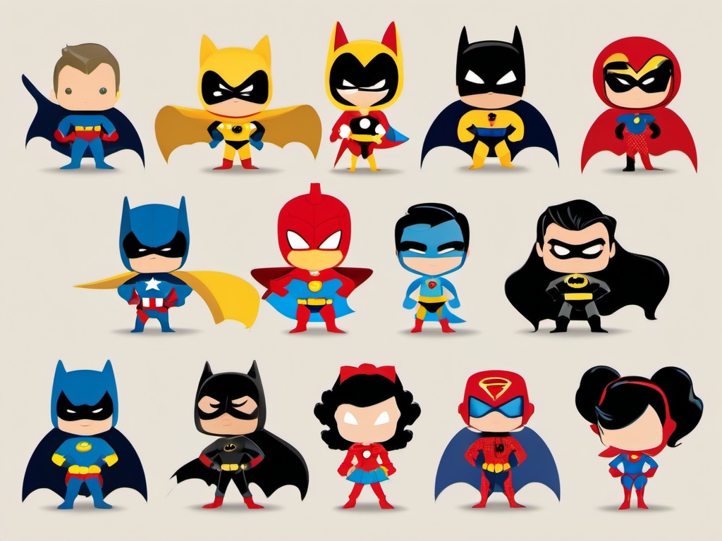 Disney clipart - Disney characters as superheroes  