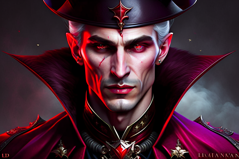 vampire clipart - lord vladimir, the iconic vampire lord. 