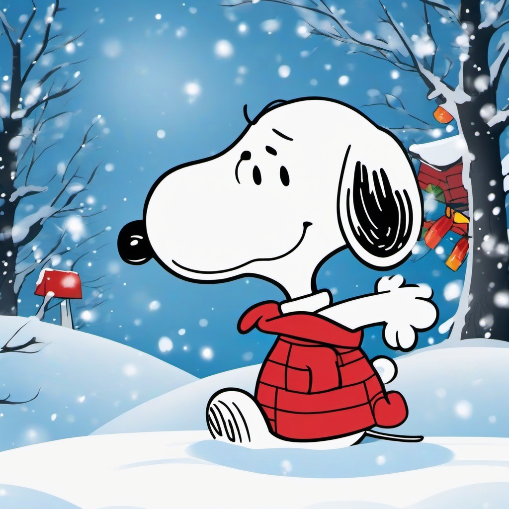 Winter background wallpaper - snoopy winter background  