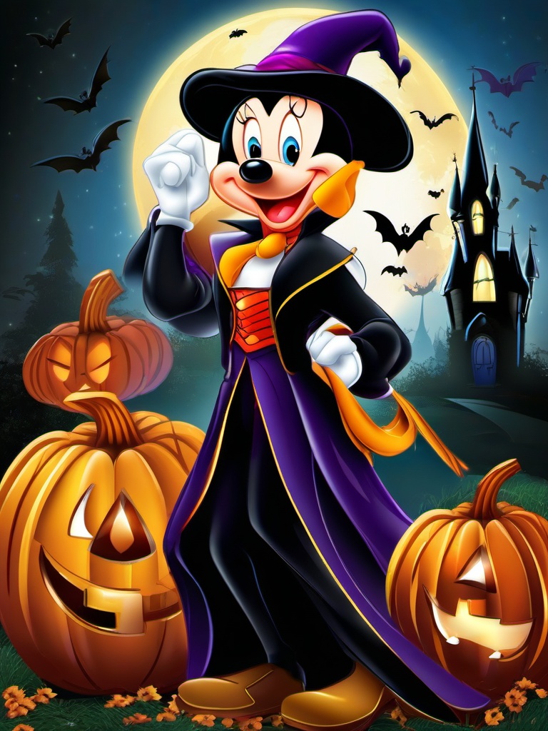 Disney clipart - Disney characters dressed for Halloween  