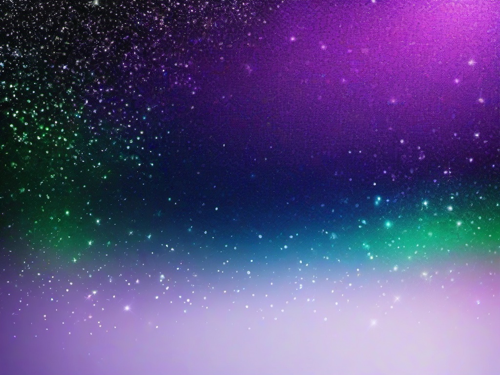 Purple And Green Glitter Background  