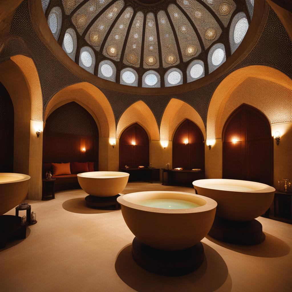 turkish hammams, with domed ceilings, offer relaxation in istanbul, turkey. 