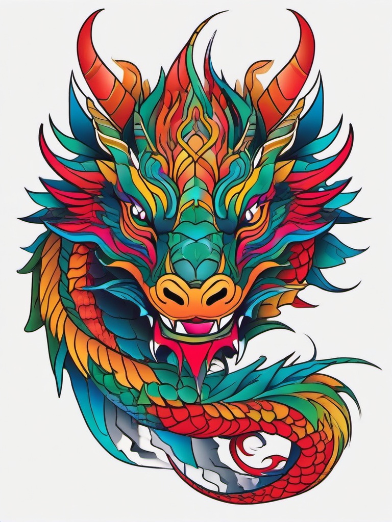 Protective dragon tattoo
