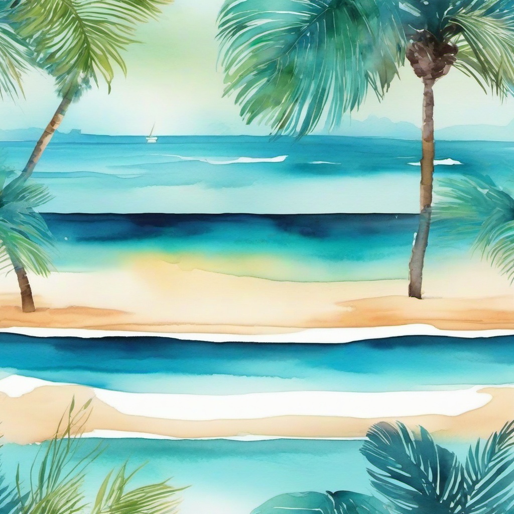 Beach Background Wallpaper - beach background watercolor  