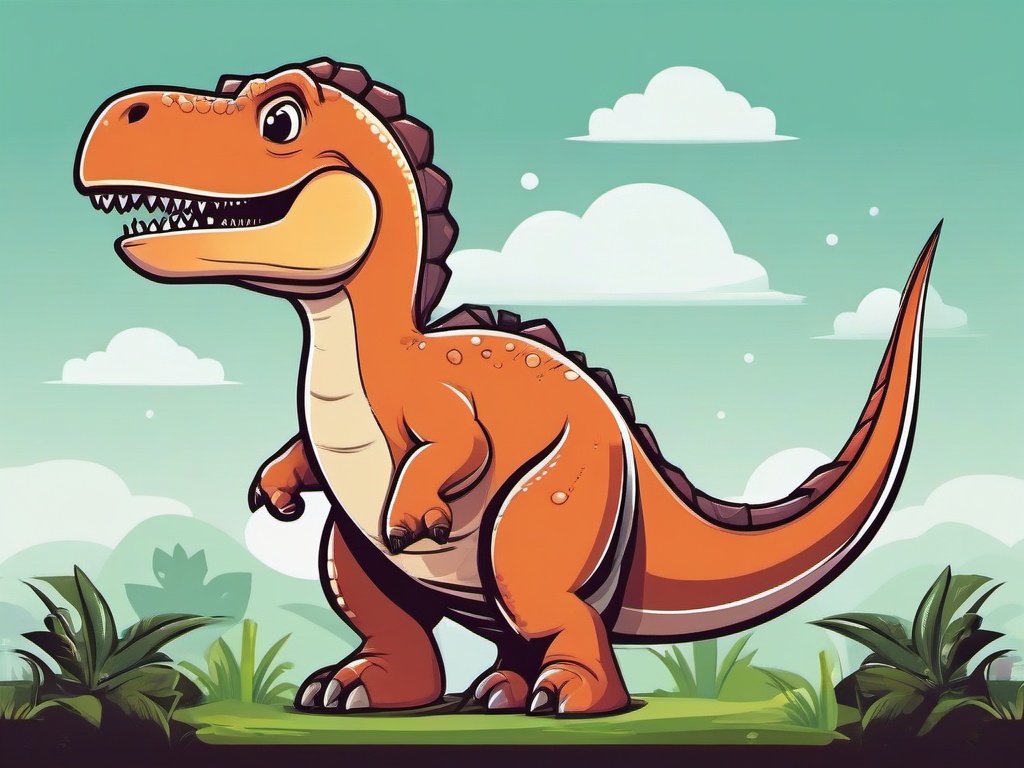 Dinosaur Easy to Draw Illustration,Illustrations designed for easy drawing  vector clipart