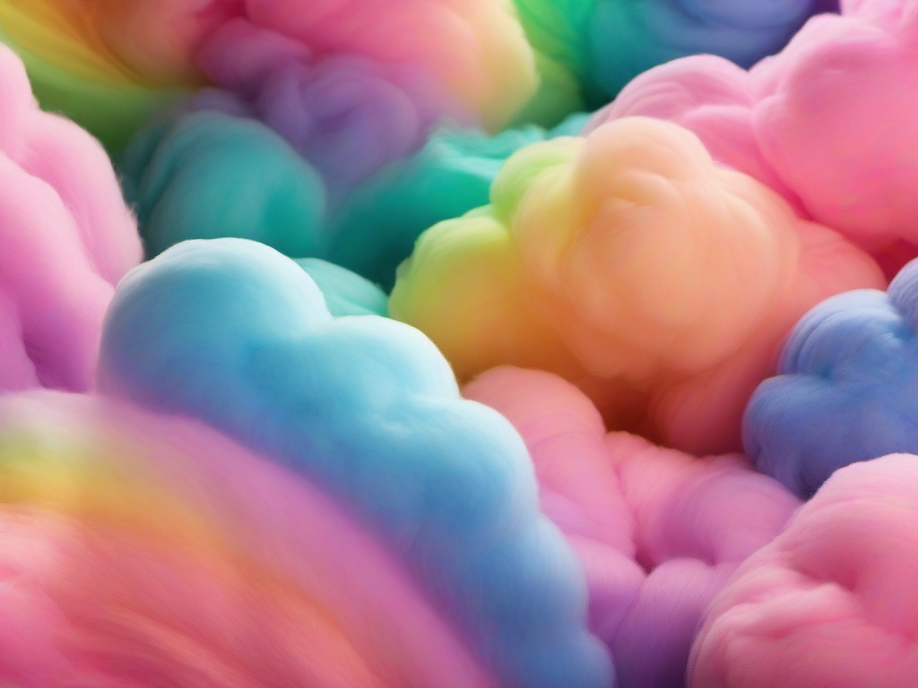 Rainbow Cotton Candy Wallpaper  