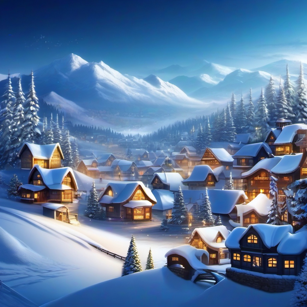 Snow Background Wallpaper - snow town background  