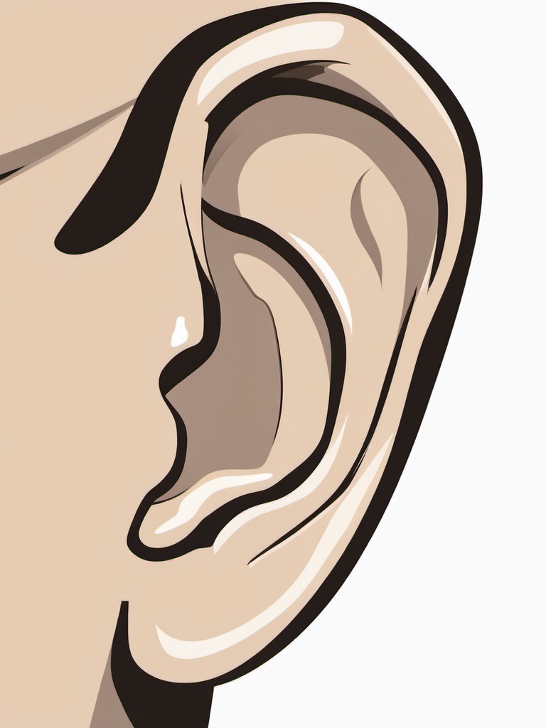 Ear clipart - ear in a side view  clipart