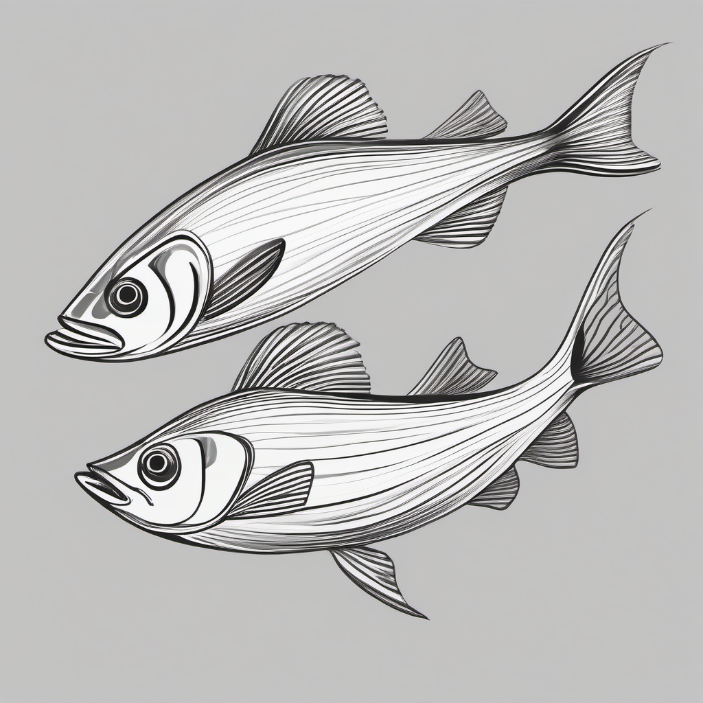 drawing of capelin fish  minimal rough sketch scribbles,doodles,black and white