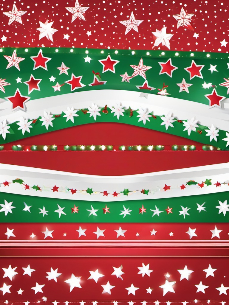 Christmas Border clipart - holiday-themed border with stars  