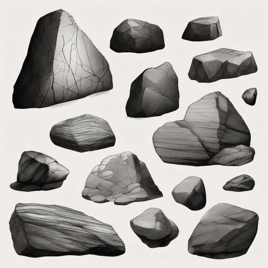 drawings of rocks  minimal rough sketch scribbles,doodles,black and white