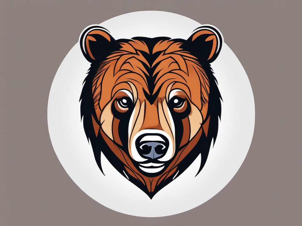 momma bear tattoo  simple vector color tattoo