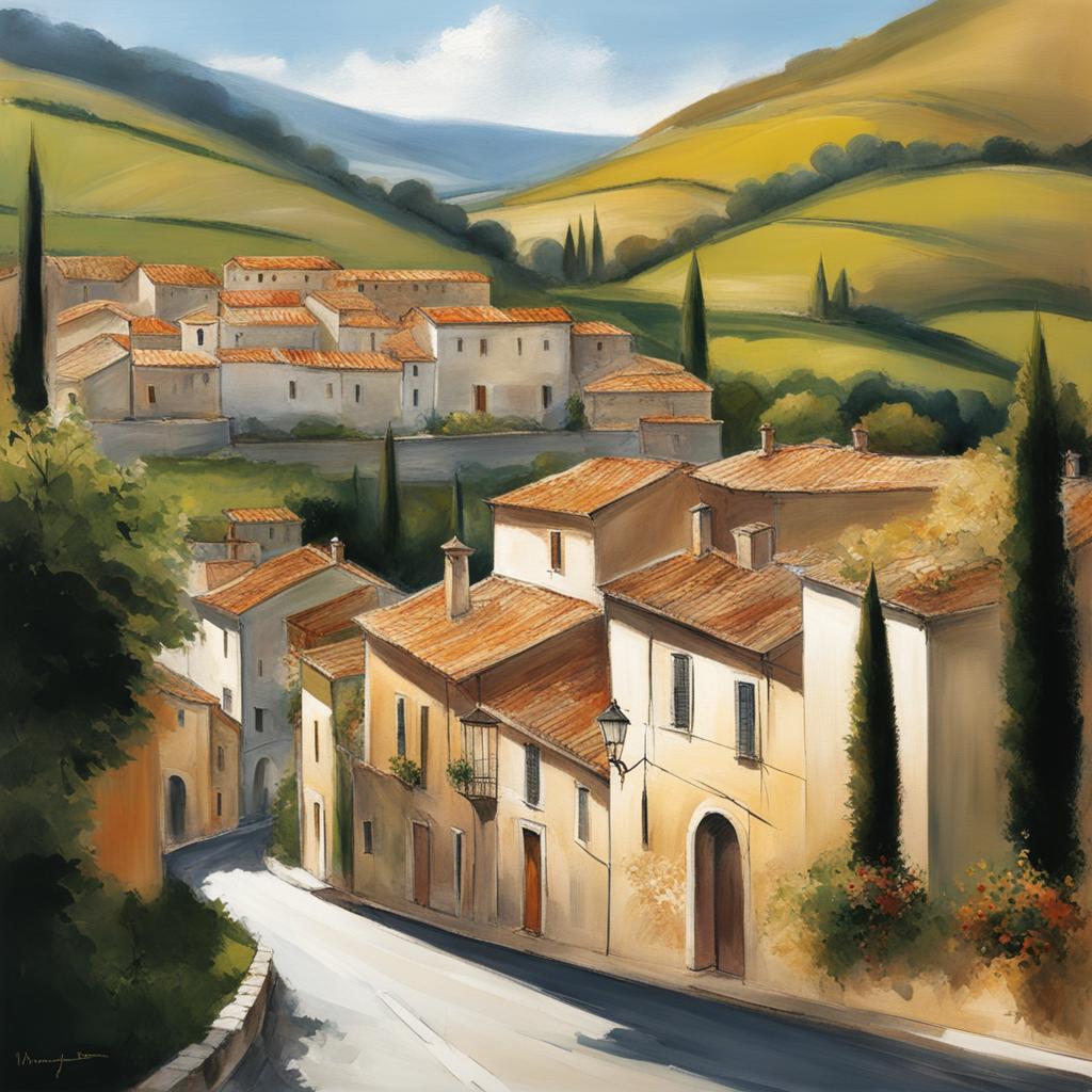 tranquil molise villages - sketch the tranquil villages of molise, where time seems to stand still amid rolling hills and picturesque settings. 