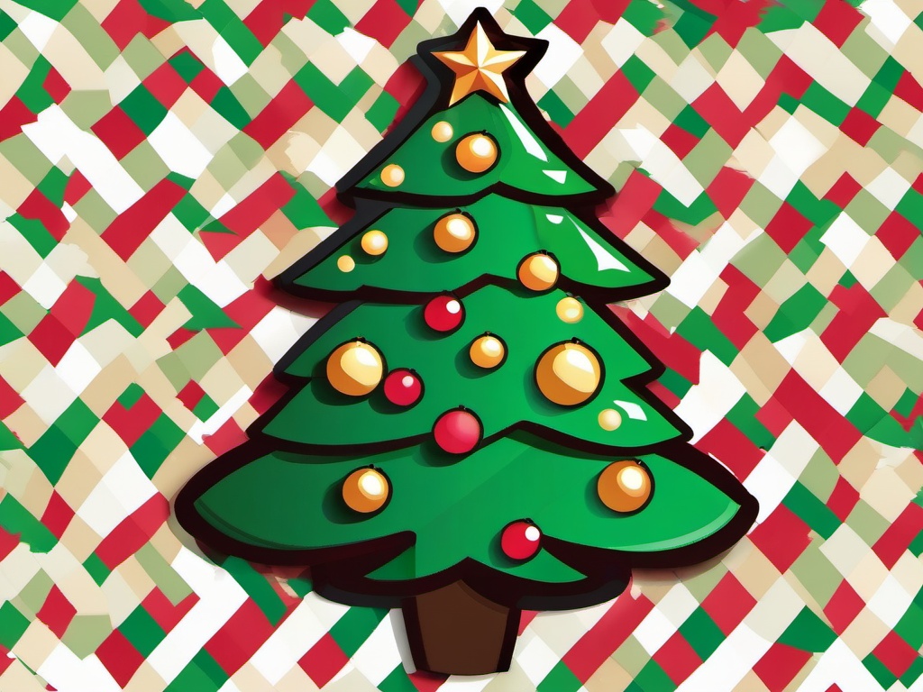 Xmas Tree clipart - xmas tree with a star on top  