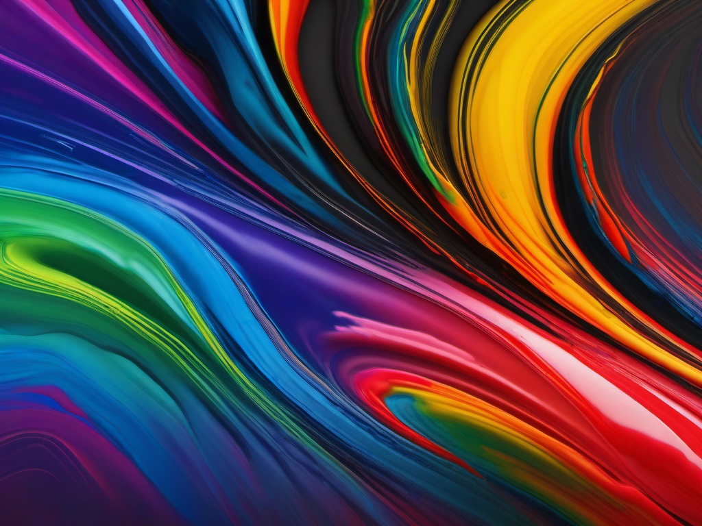 Rainbow Paint Background  